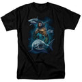 Aquaman Movie Swimming With Sharks Mens T Shirt Black Hoodie, Sweatshirt | CiraTrend.com