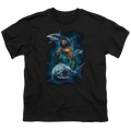 Aquaman Movie Swimming With Sharks - Youth T-Shirt Hoodie, Sweatshirt | CiraTrend.com