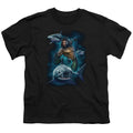 Aquaman Movie Swimming With Sharks Kids Youth T Shirt Black Hoodie, Sweatshirt | CiraTrend.com