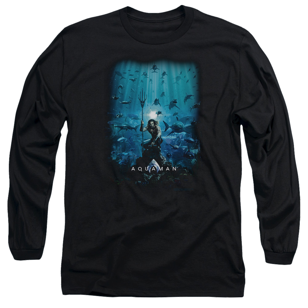 Aquaman Movie Poster - Men's Long Sleeve T-Shirt Hoodie, Sweatshirt | CiraTrend.com