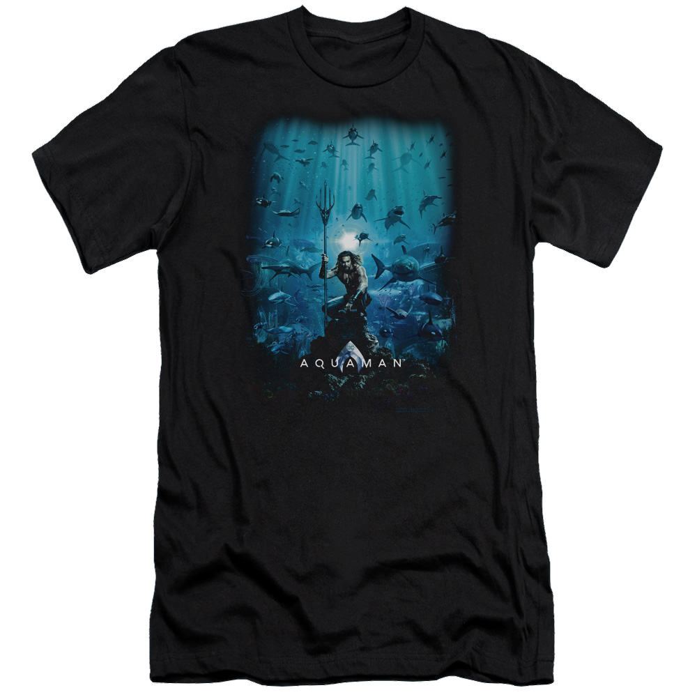 Aquaman Movie Poster - Men's Premium Slim Fit T-Shirt