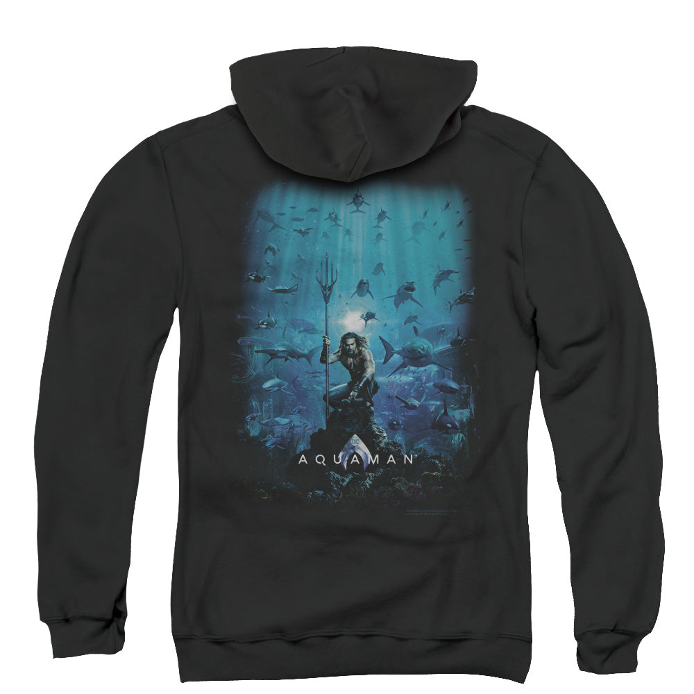 Aquaman Movie Poster Back Print Zipper Mens Hoodie Black T-Shirts, Sweatshirt | CiraTrend.com (Image 3)