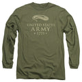 Army Well Defend Mens Long Sleeve Shirt Military Green Hoodie, Sweatshirt | CiraTrend.com (Image 1)