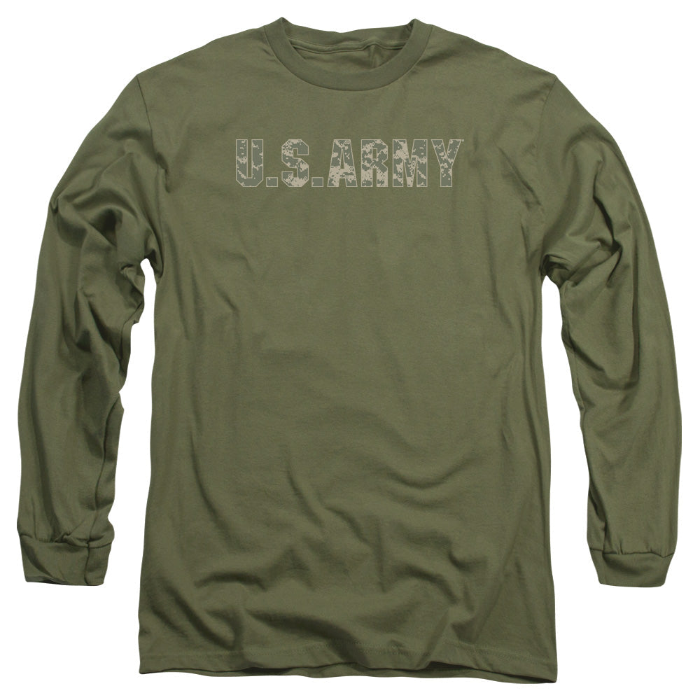 Army Camo Mens Long Sleeve Shirt Military Green Hoodie, Sweatshirt | CiraTrend.com (Image 3)
