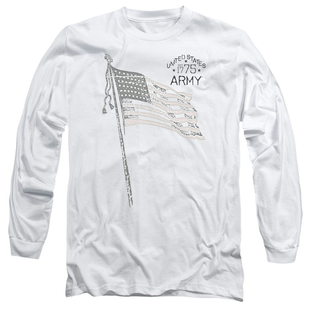 Army Tristar Mens Long Sleeve Shirt White Hoodie, Sweatshirt | CiraTrend.com (Image 2)