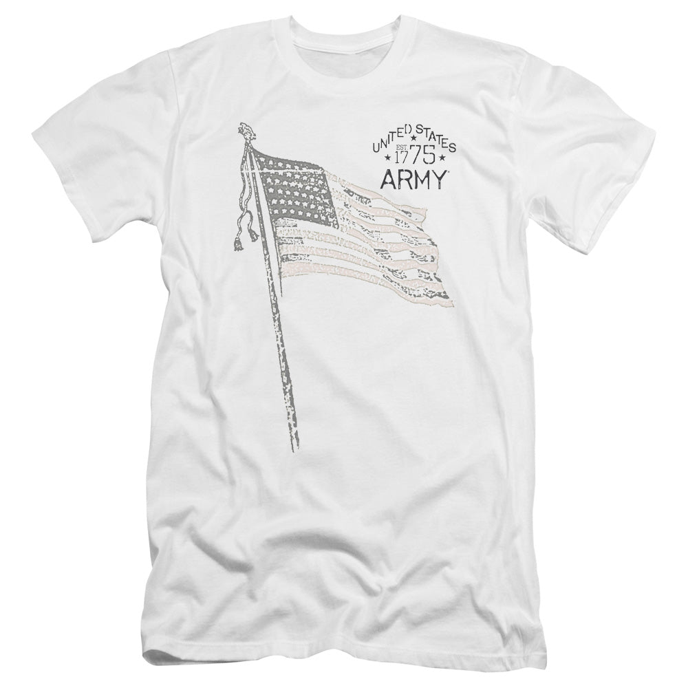 Army Tristar Premium Bella Canvas Slim Fit Mens T Shirt White Hoodie, Sweatshirt | CiraTrend.com (Image 3)