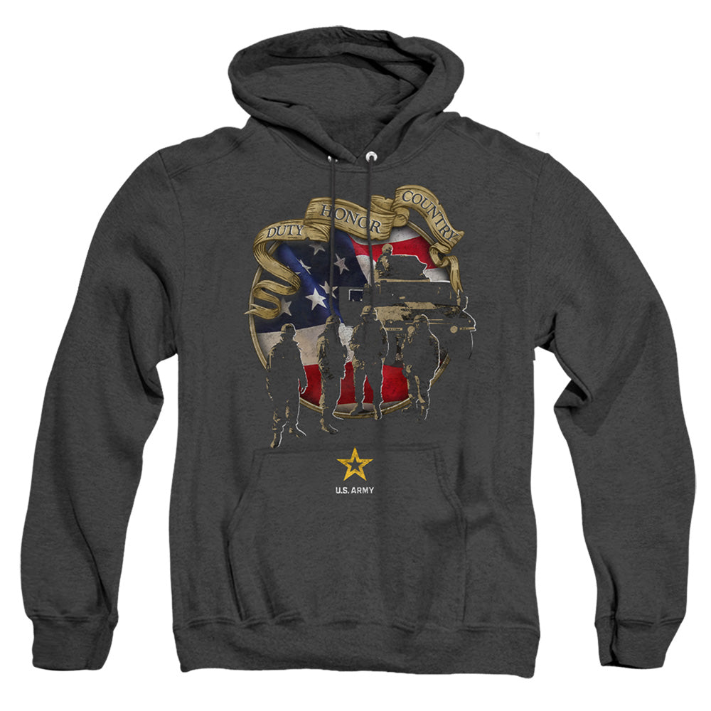 Army Duty Honor Country Mens Heather Hoodie Black T-Shirts, Sweatshirt | CiraTrend.com (Image 4)