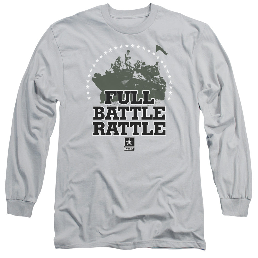 Army Full Batle Ratle Mens Long Sleeve Shirt Silver Hoodie, Sweatshirt | CiraTrend.com