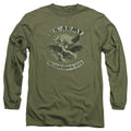 Army Union Eagle Mens Long Sleeve Shirt Military Green Hoodie, Sweatshirt | CiraTrend.com (Image 1)