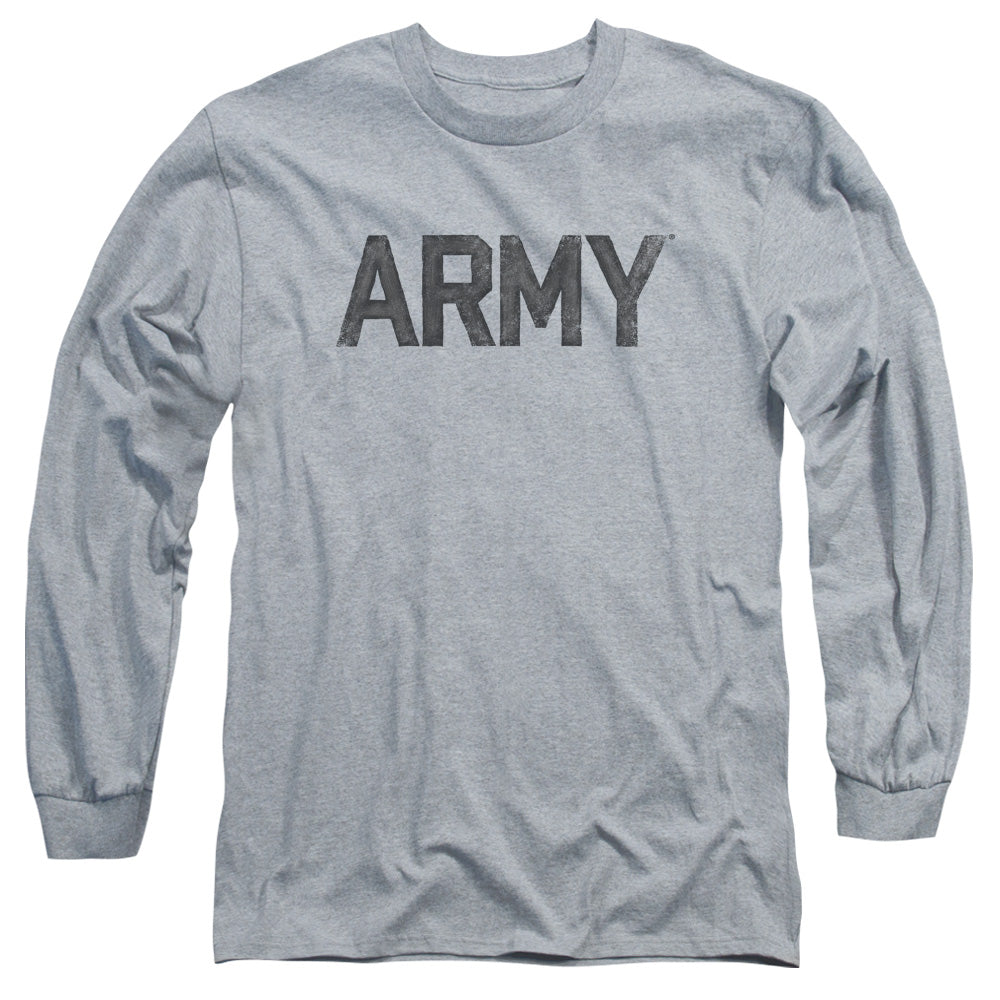 Army Star Mens Long Sleeve Shirt Athletic Heather Hoodie, Sweatshirt | CiraTrend.com (Image 2)