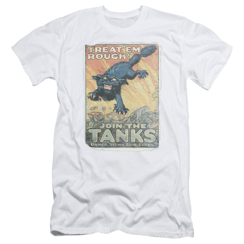 Army Treat Em Rough Slim Fit Mens T Shirt White Hoodie, Sweatshirt | CiraTrend.com
