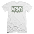 Army Block Premium Bella Canvas Slim Fit Mens T Shirt White Hoodie, Sweatshirt | CiraTrend.com (Image 1)