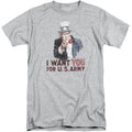 Army I Want You Mens Tall T Shirt Athletic Heather Hoodie, Sweatshirt | CiraTrend.com