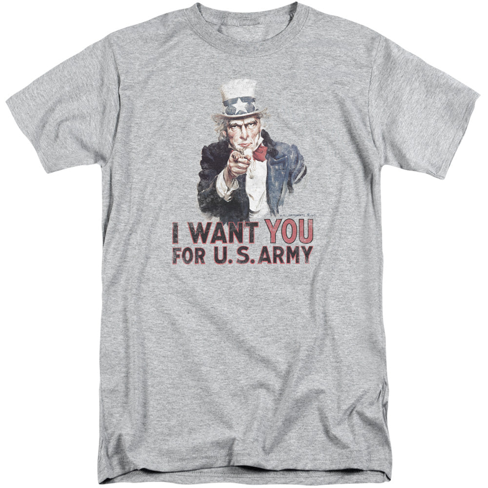 Army I Want You Mens Tall T Shirt Athletic Heather Hoodie, Sweatshirt | CiraTrend.com