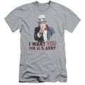 Army I Want You Slim Fit Mens T Shirt Athletic Heather Hoodie, Sweatshirt | CiraTrend.com