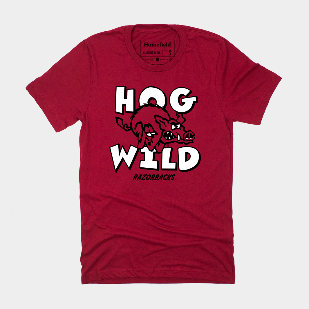 Arkansas Hog Wild Retro T-Shirt Style001