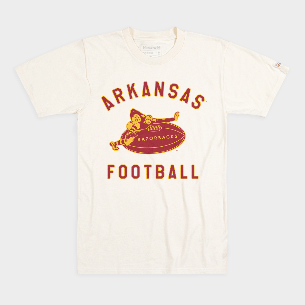 Arkansas Razorbacks Football Midcentury Retro Tee