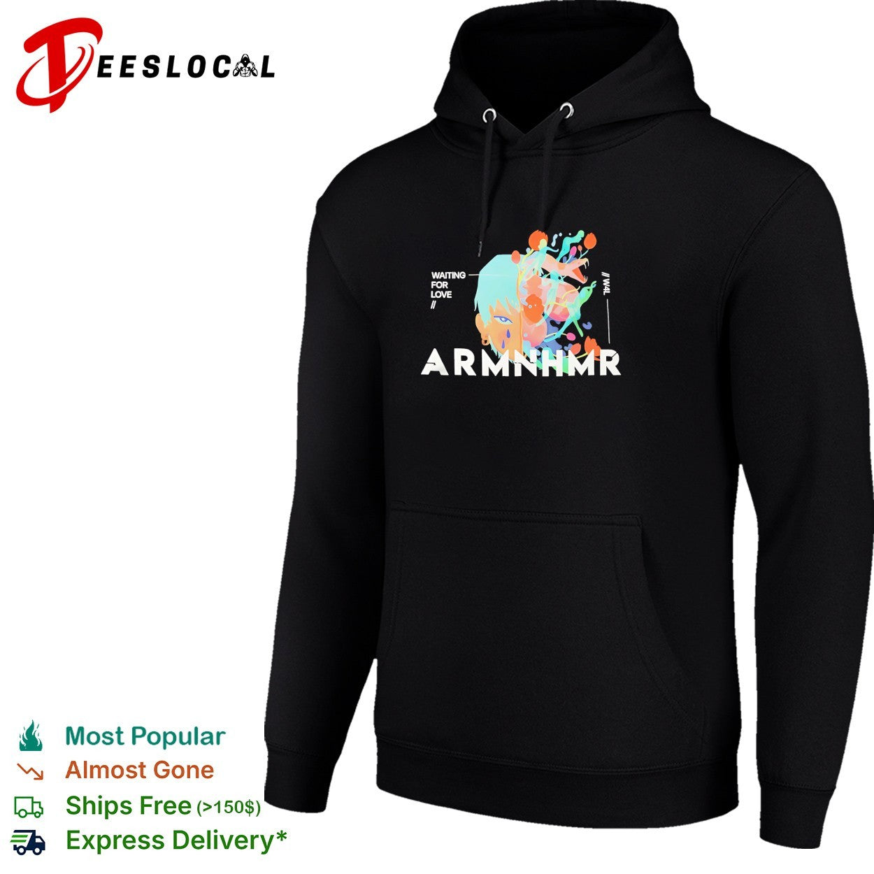ARMNHMR Waiting For Love electronic dance music concert shirt