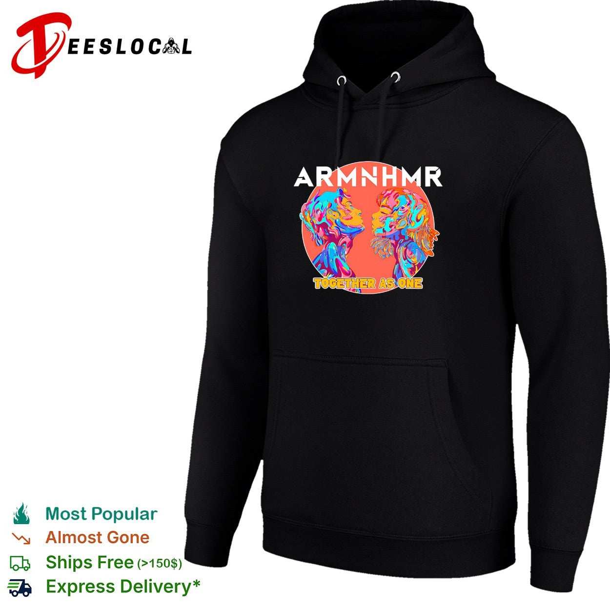 ARMNHMR together as one electronic music shirt