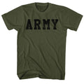 Army Mens S/S T-Shirt - Army - Solid Military Green Hoodie, Sweatshirt | CiraTrend.com