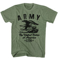 Army Mens S/S T-Shirt - Usofa - Heather Military Green Heather Hoodie, Sweatshirt | CiraTrend.com
