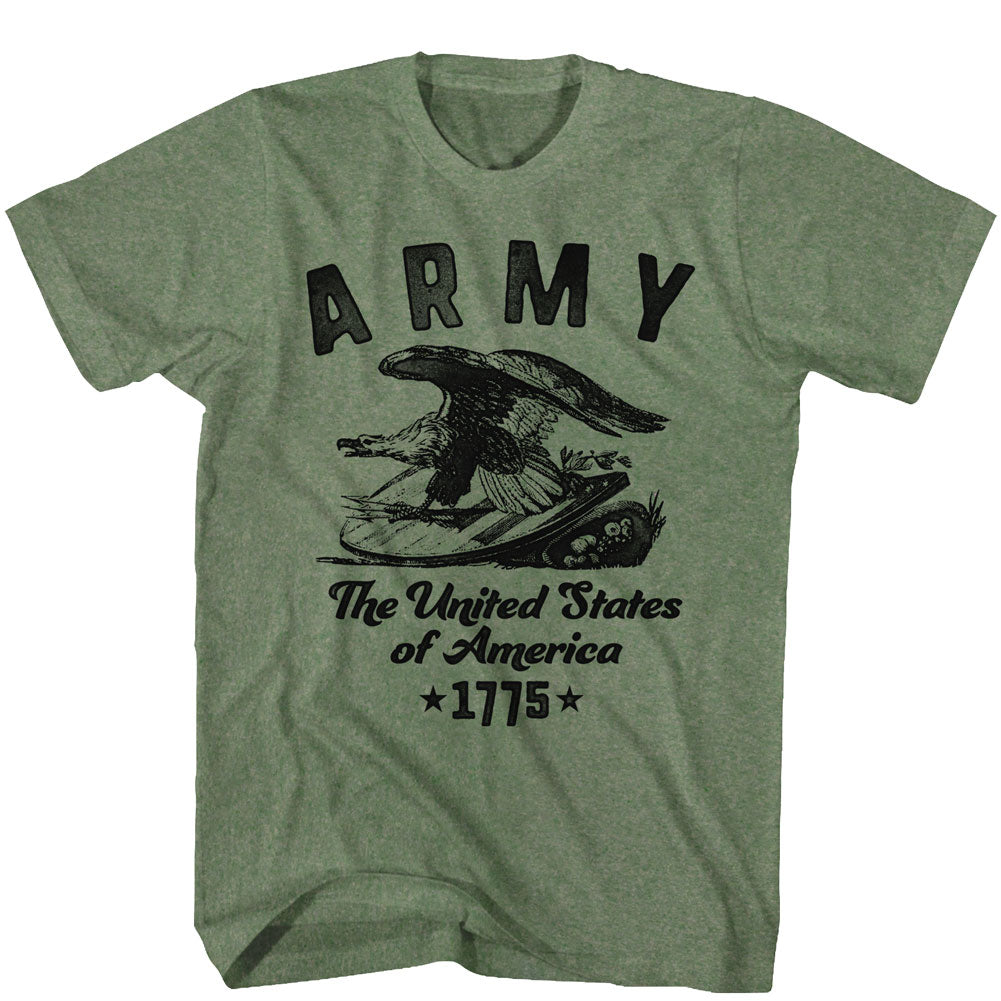 Army Mens S/S T-Shirt - Usofa - Heather Military Green Heather Hoodie, Sweatshirt | CiraTrend.com