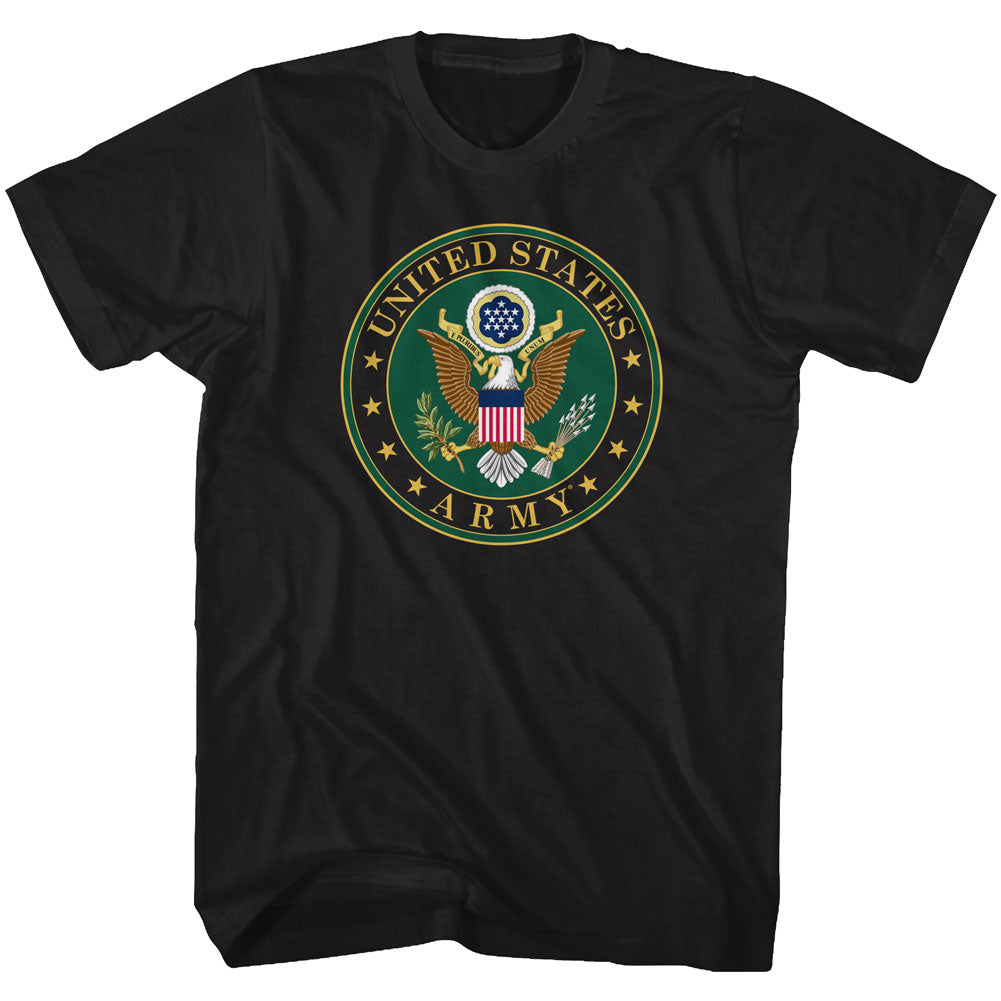 Army Mens S/S T-Shirt - Army Seal - Solid Black Hoodie, Sweatshirt | CiraTrend.com