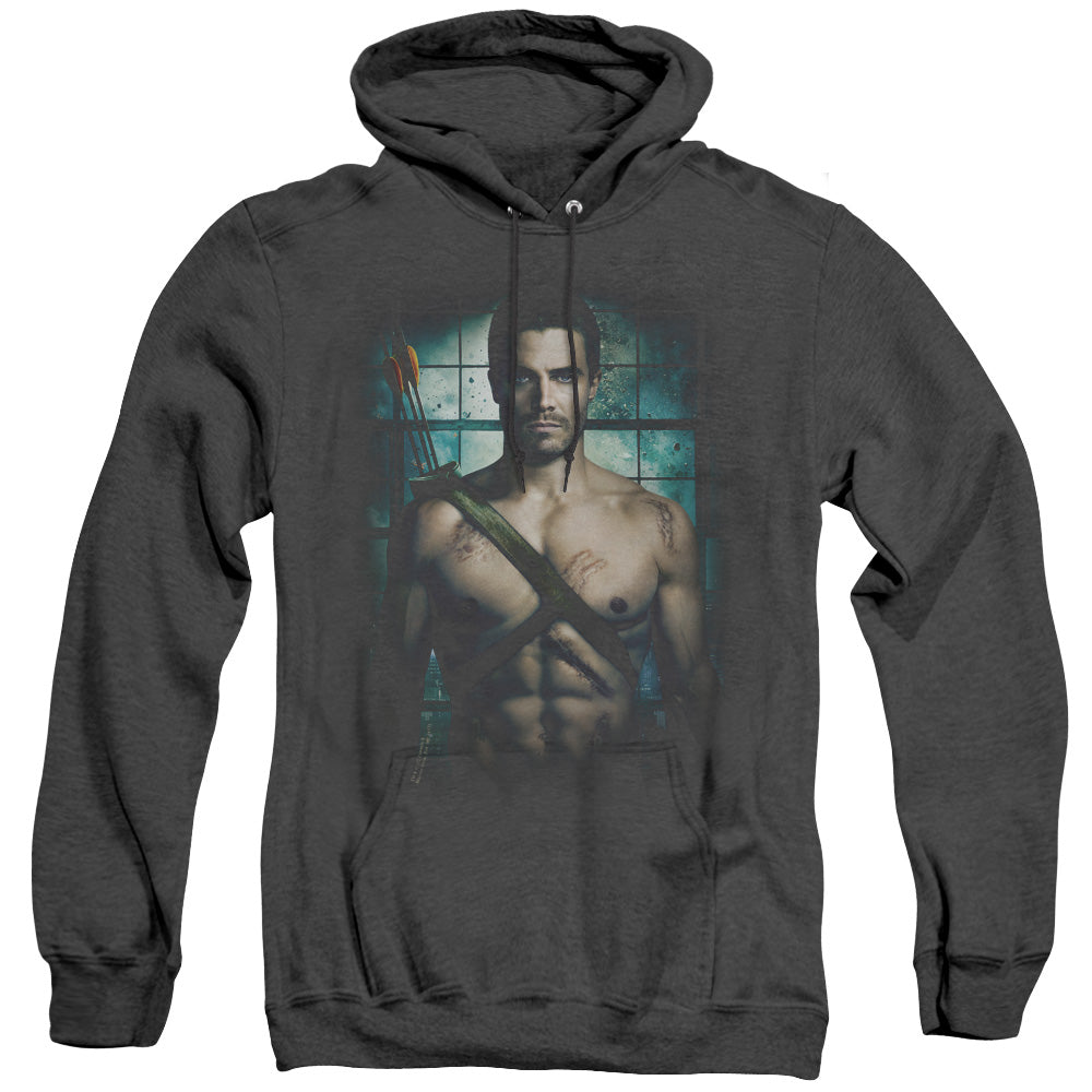 Arrow Shirtless Mens Heather Hoodie Black T-Shirts, Sweatshirt | CiraTrend.com (Image 4)