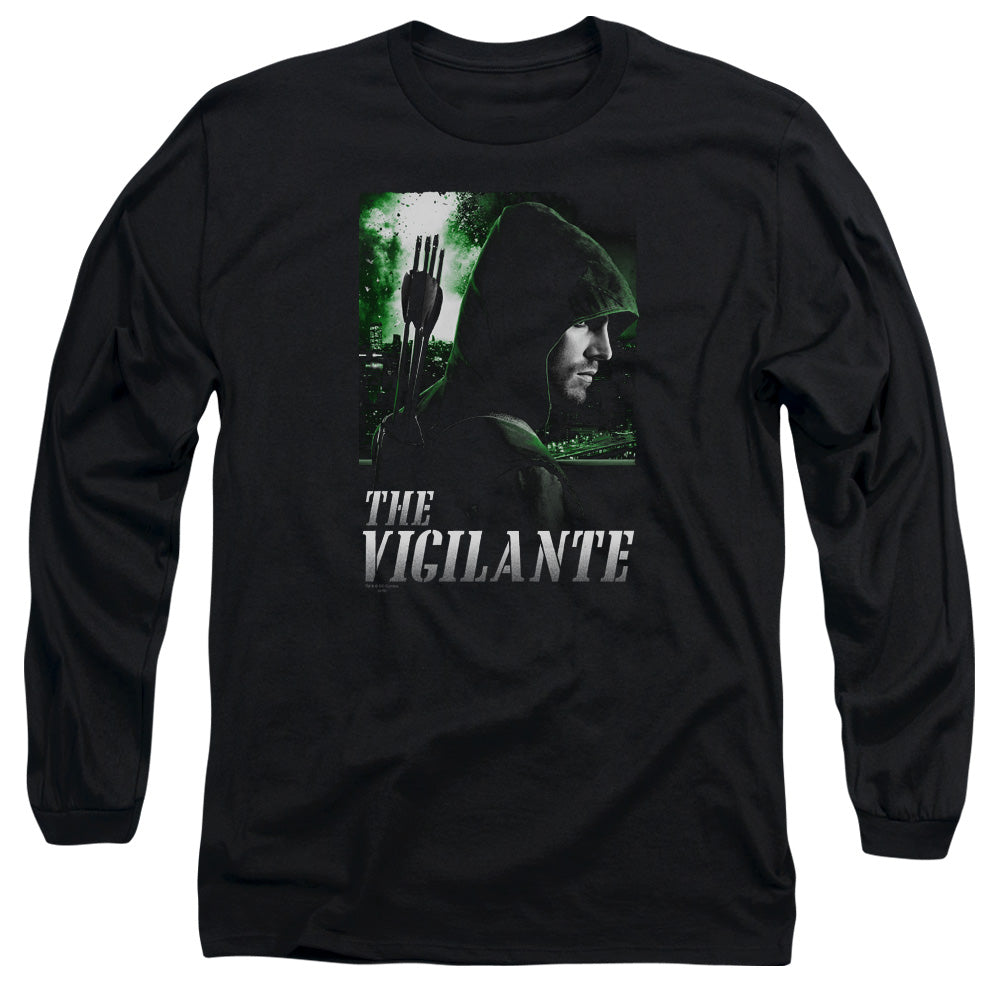 Arrow Star City Defender Mens Long Sleeve Shirt Black Hoodie, Sweatshirt | CiraTrend.com (Image 1)