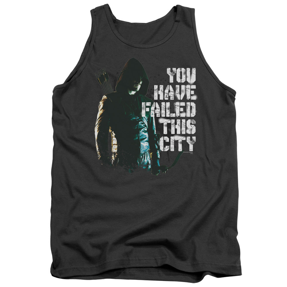 Arrow You Have Failed Mens Tank Top Shirt Charcoal Hoodie, Sweatshirt | CiraTrend.com