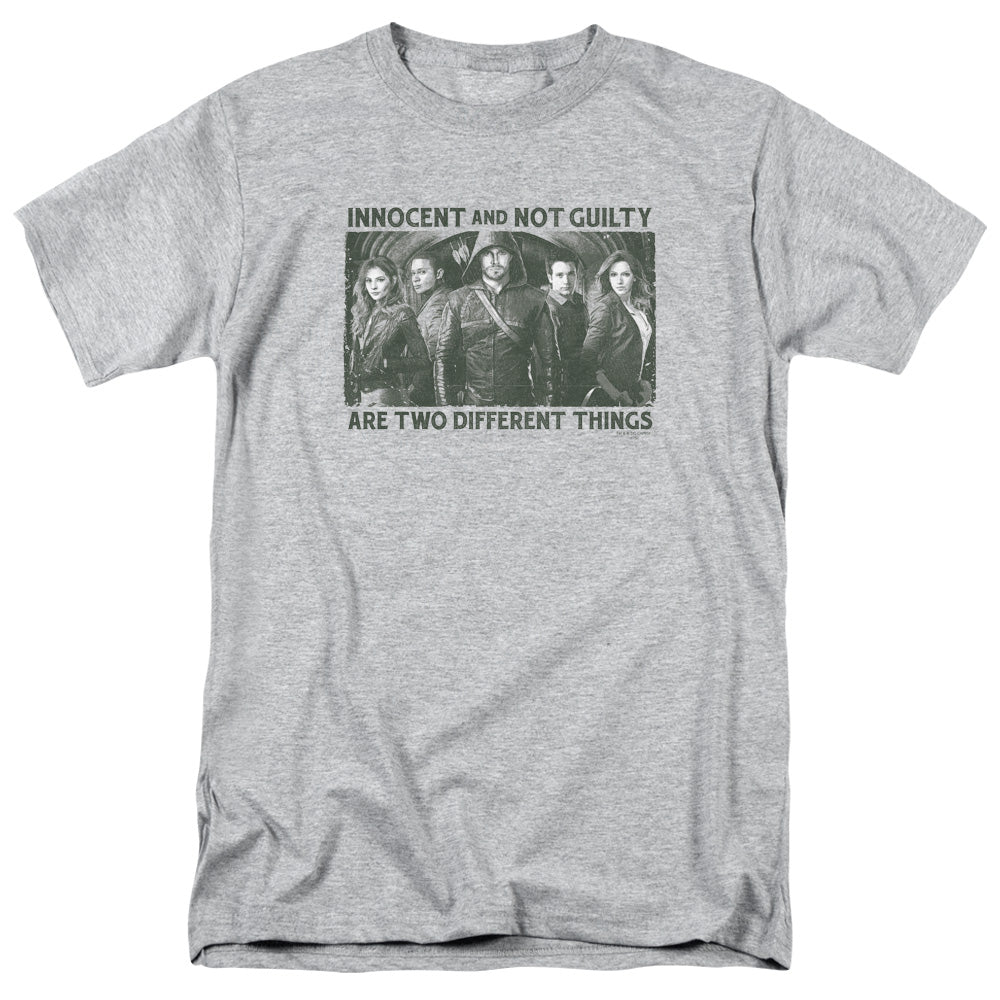 Arrow Not Guilty Mens T Shirt Athletic Heather Hoodie, Sweatshirt | CiraTrend.com
