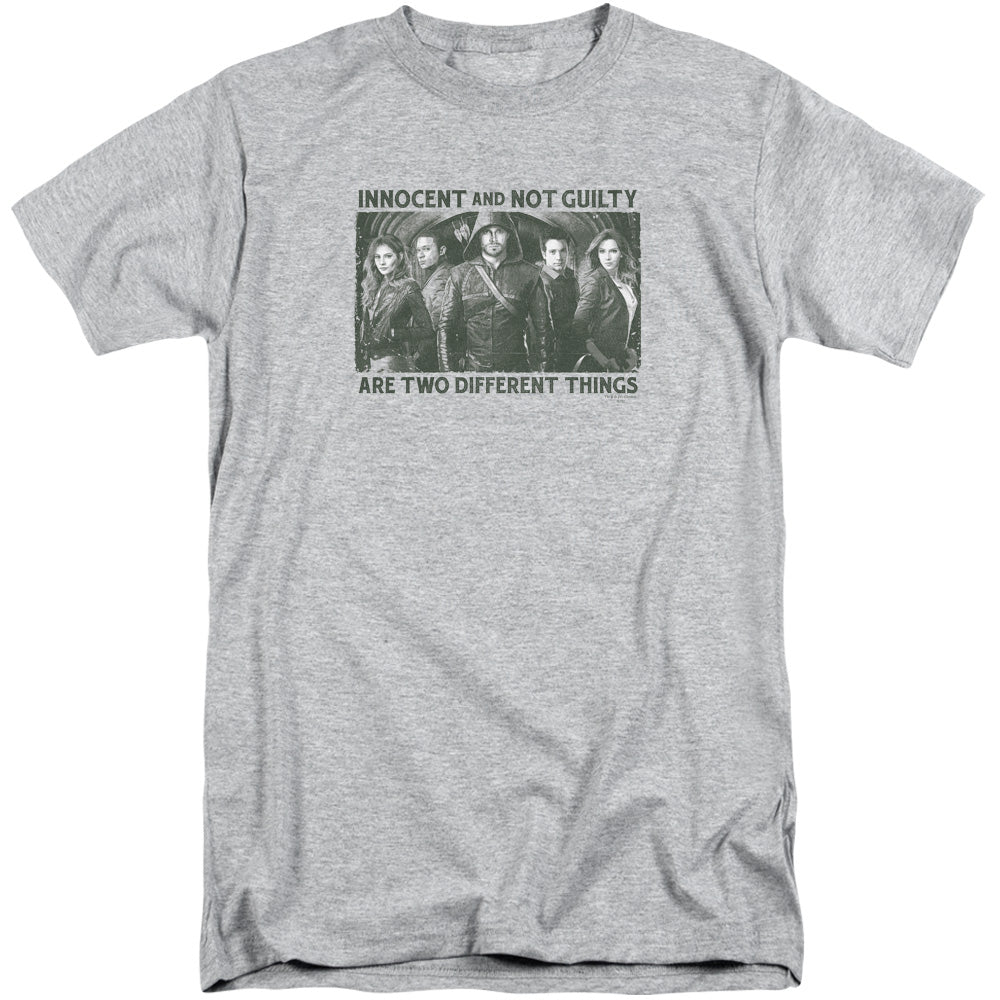 Arrow Not Guilty Mens Tall T Shirt Athletic Heather Hoodie, Sweatshirt | CiraTrend.com