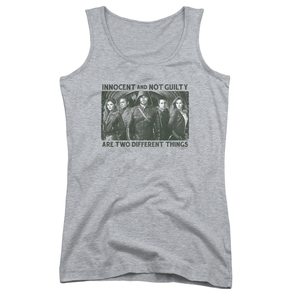 Arrow Not Guilty Womens Tank Top Shirt Athletic Heather Hoodie, Sweatshirt | CiraTrend.com