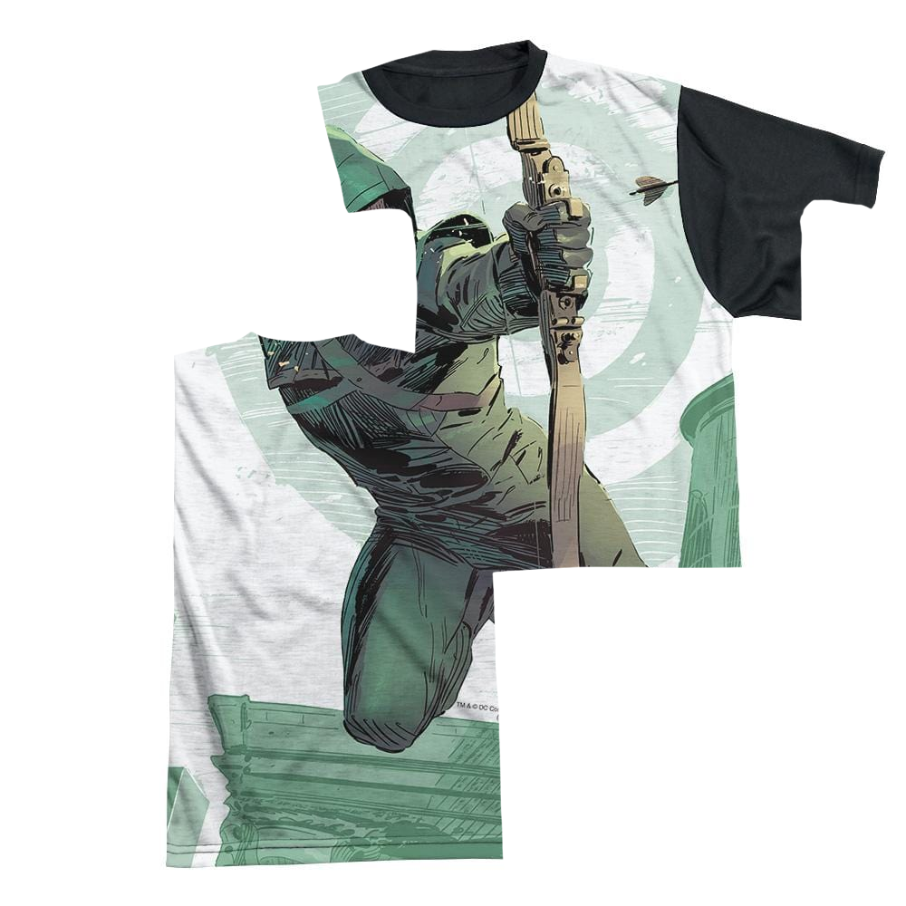 Arrow City Bullseye - Men's Black Back T-Shirt Hoodie, Sweatshirt | CiraTrend.com