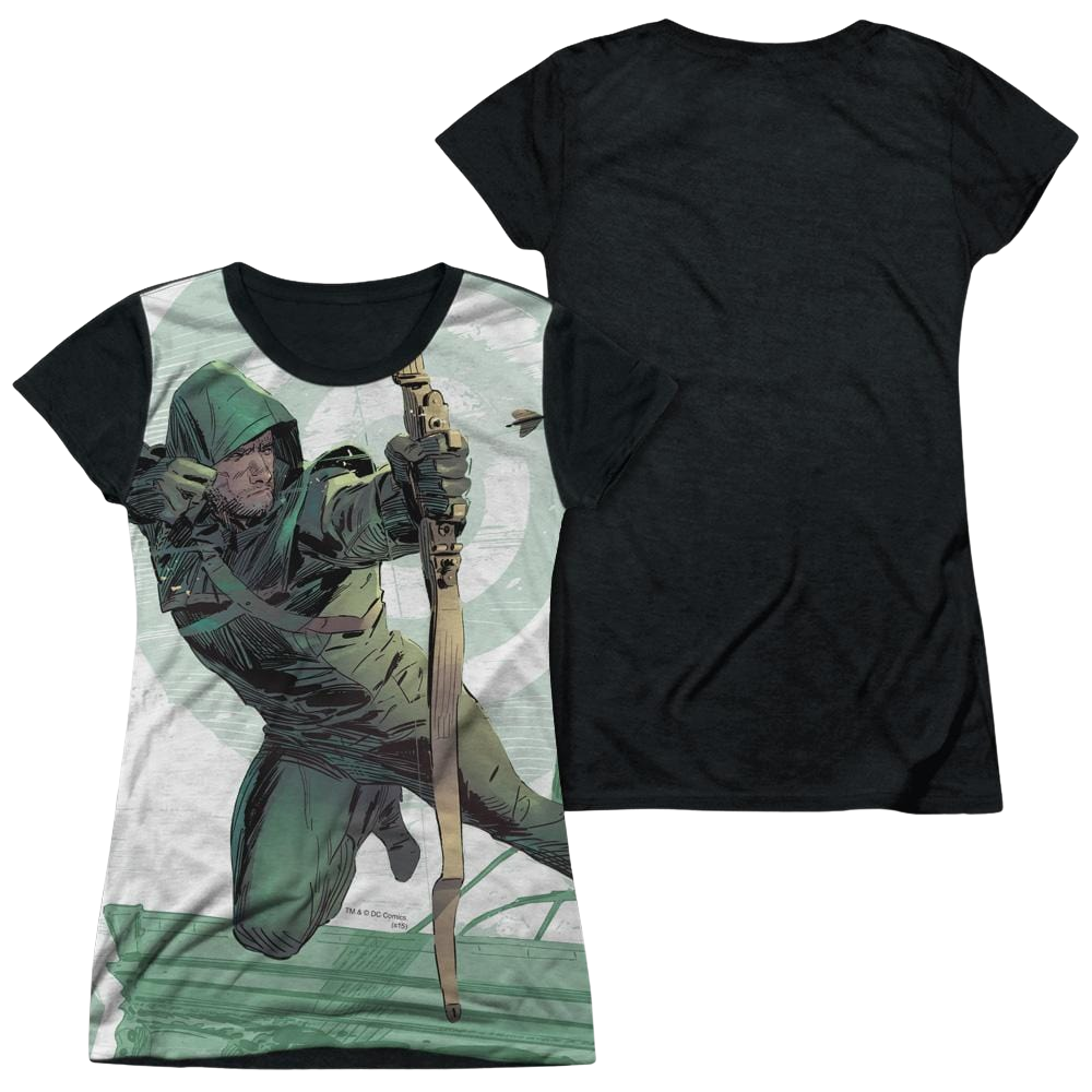 Arrow City Bullseye - Juniors Black Back T-Shirt Hoodie, Sweatshirt | CiraTrend.com