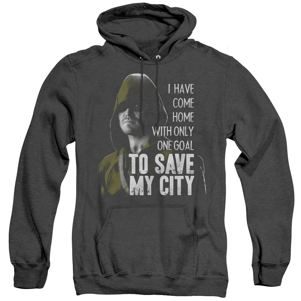 Arrow Save My City Heather Mens Hoodie Black T-Shirts, Sweatshirt | CiraTrend.com