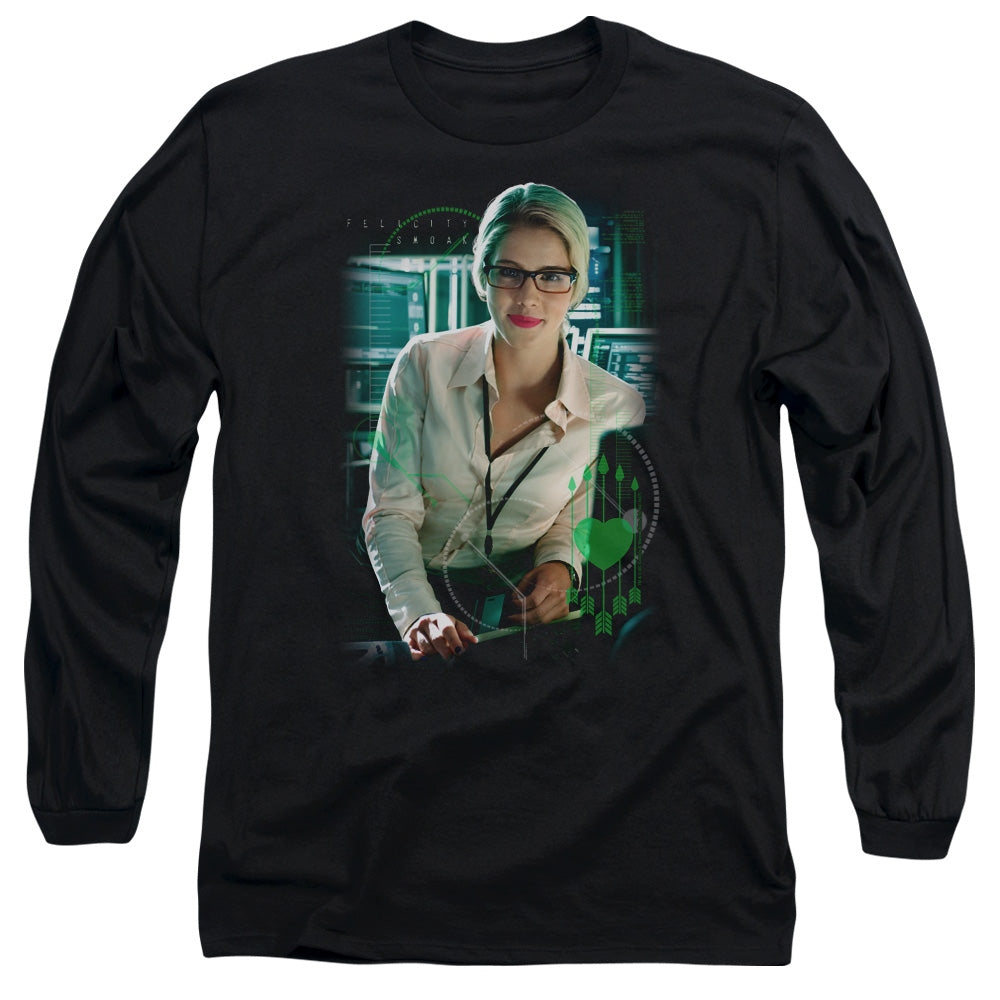 Arrow Felicity Oak Mens Long Sleeve Shirt Black Hoodie, Sweatshirt | CiraTrend.com (Image 1)