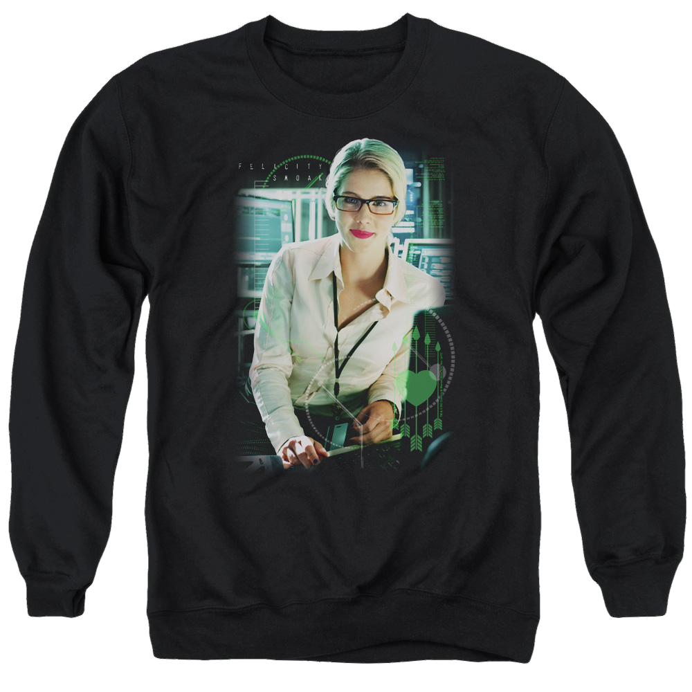 Arrow Felicity Smoak - Men's Crewneck Sweatshirt T-Shirts, Hoodie | CiraTrend.com