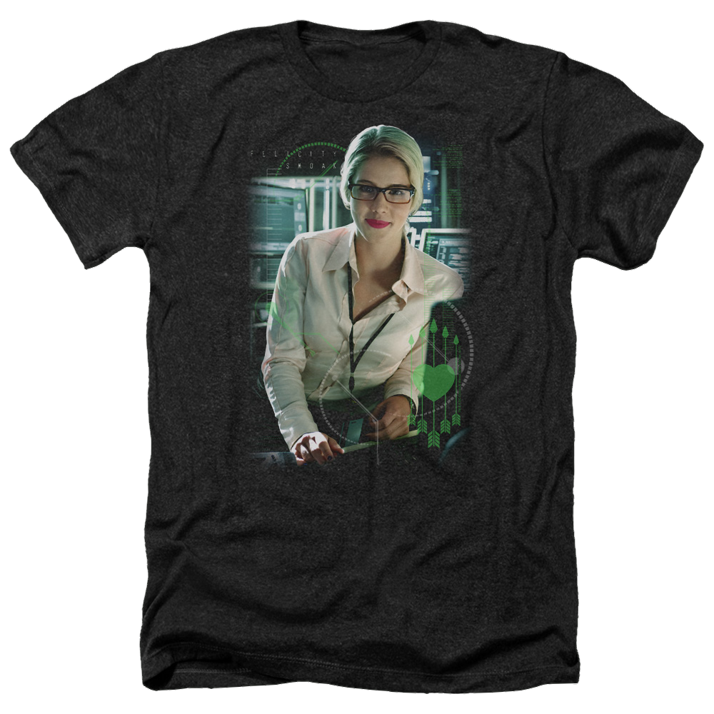 Arrow Felicity Smoak - Men's Heather T-Shirt Hoodie, Sweatshirt | CiraTrend.com