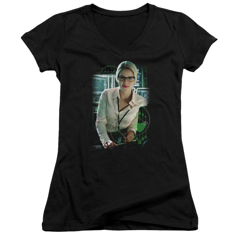Arrow Felicity Smoak - Juniors V-Neck T-Shirt Hoodie, Sweatshirt | CiraTrend.com