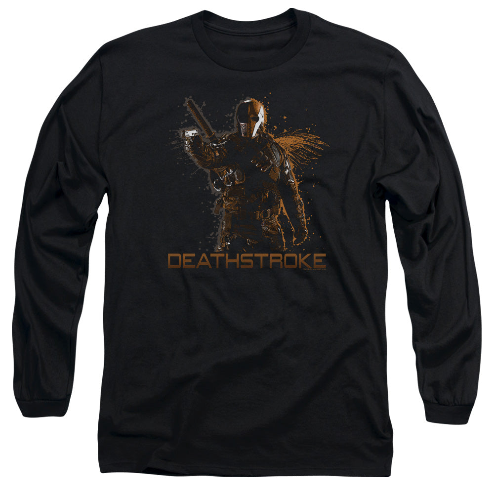 Arrow Deathstroke Mens Long Sleeve Shirt Black Hoodie, Sweatshirt | CiraTrend.com (Image 1)