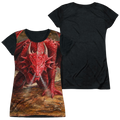 Anne Stokes Dragons Lair - Juniors Black Back T-Shirt Hoodie, Sweatshirt | CiraTrend.com