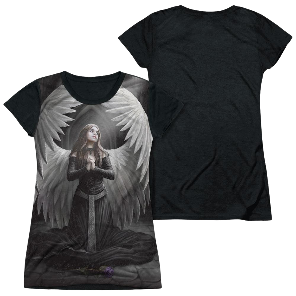 Anne Stokes Prayer For The Fallen - Juniors Black Back T-Shirt Hoodie, Sweatshirt | CiraTrend.com