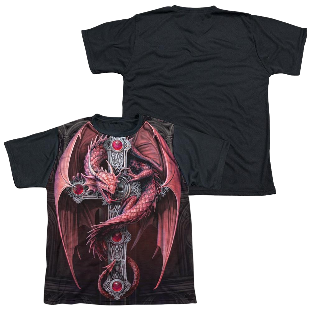 Anne Stokes Gothic Guardian - Youth Black Back T-Shirt (Ages 8-12) Hoodie, Sweatshirt | CiraTrend.com