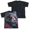 Anne Stokes Rose Fairy - Youth Black Back T-Shirt (Ages 8-12) Hoodie, Sweatshirt | CiraTrend.com
