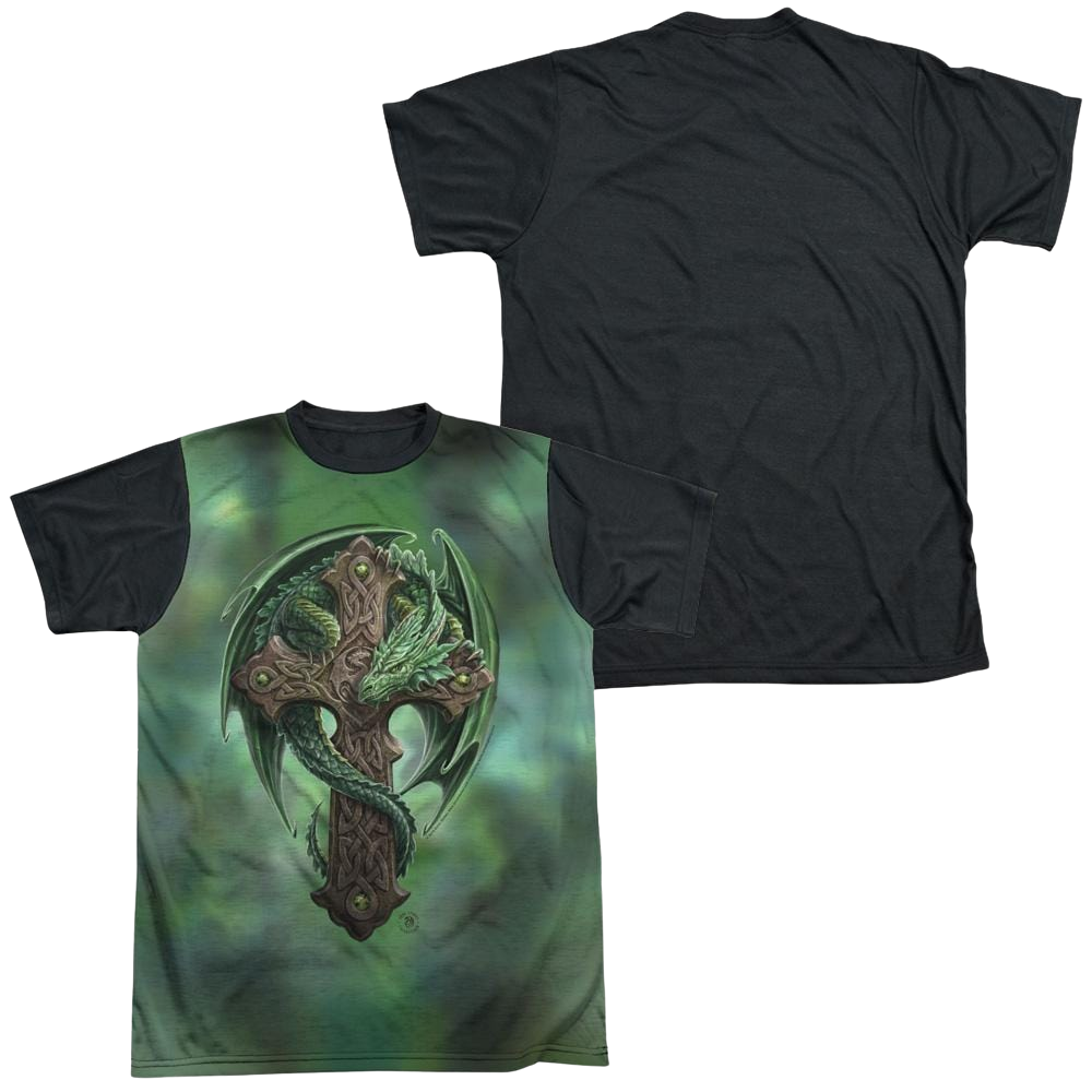 Anne Stokes Woodland Guardian - Men's Black Back T-Shirt Hoodie, Sweatshirt | CiraTrend.com