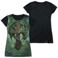 Anne Stokes Woodland Guardian - Juniors Black Back T-Shirt Hoodie, Sweatshirt | CiraTrend.com