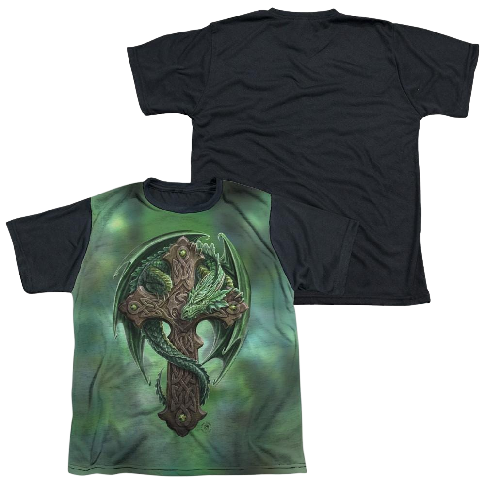 Anne Stokes Woodland Guardian - Youth Black Back T-Shirt (Ages 8-12) Hoodie, Sweatshirt | CiraTrend.com