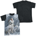 Anne Stokes Winter Guardians - Men's Black Back T-Shirt Hoodie, Sweatshirt | CiraTrend.com