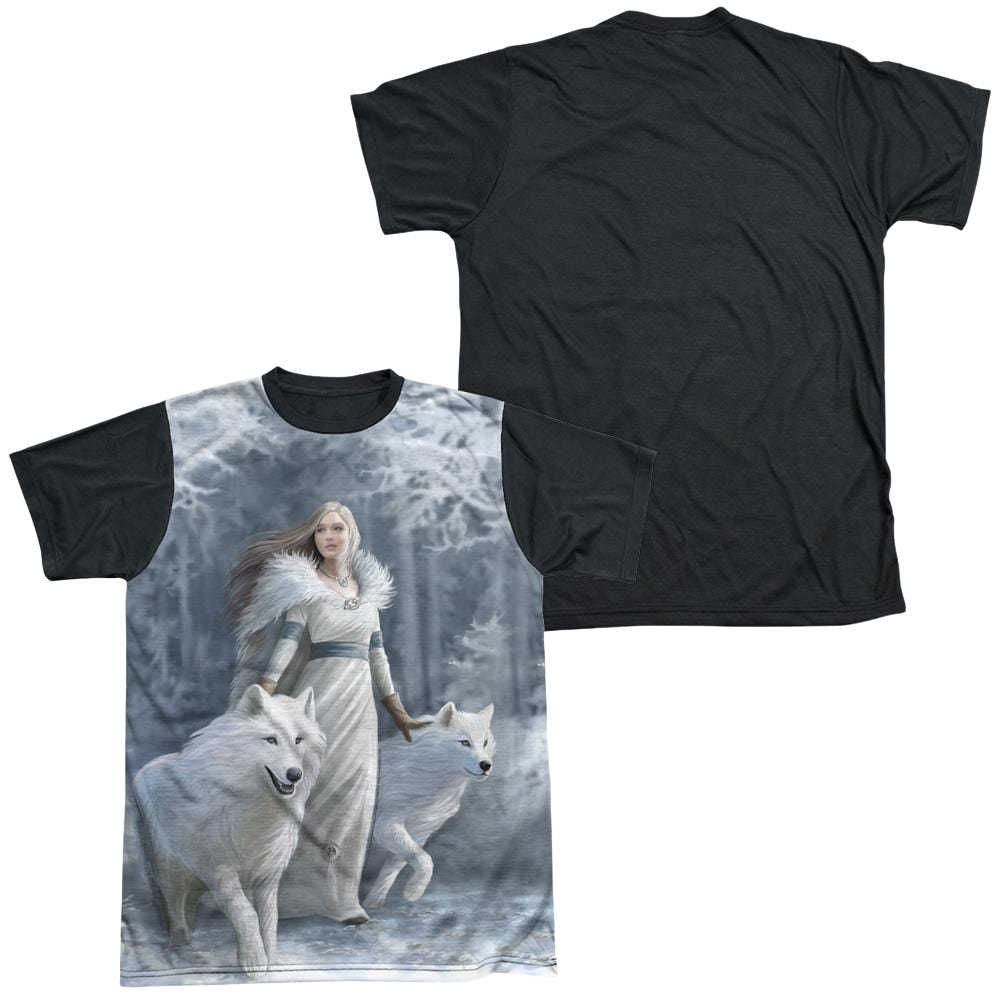 Anne Stokes Winter Guardians - Men's Black Back T-Shirt Hoodie, Sweatshirt | CiraTrend.com